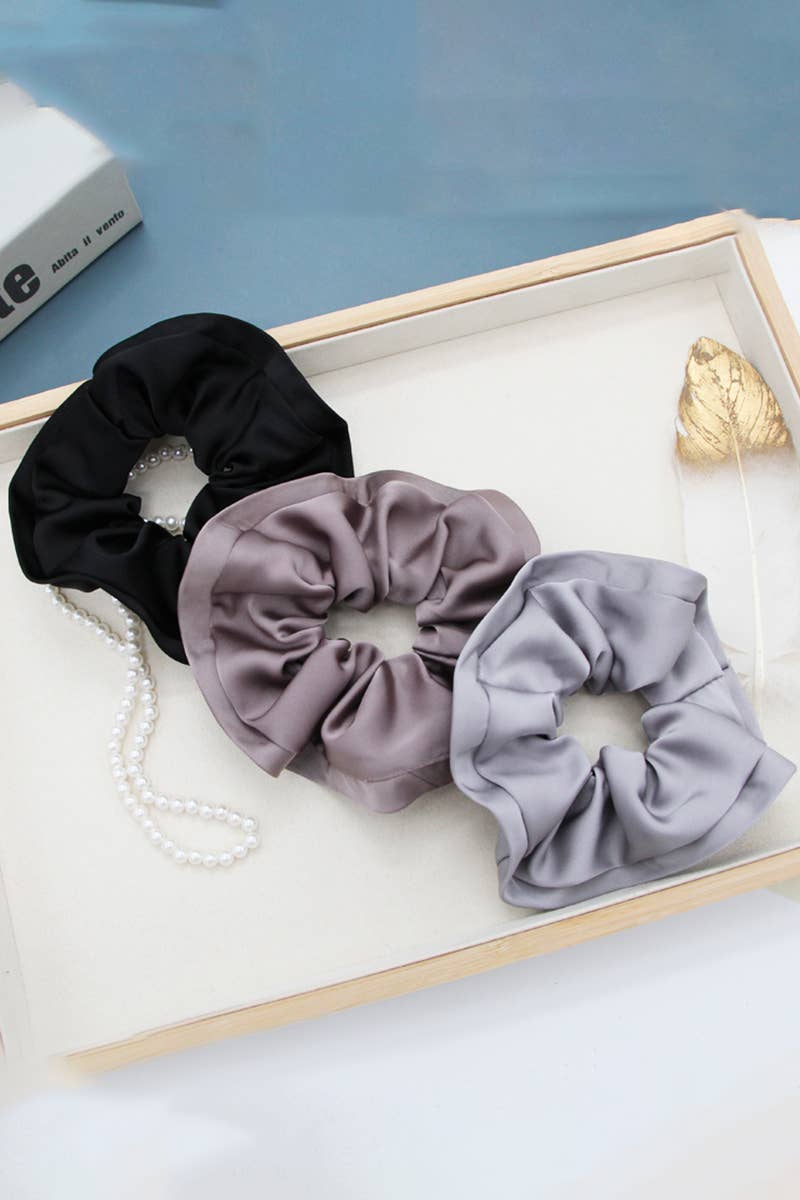 Silk Solid Color Scrunchie