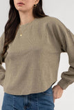Ruched Back Long Sleeve Top