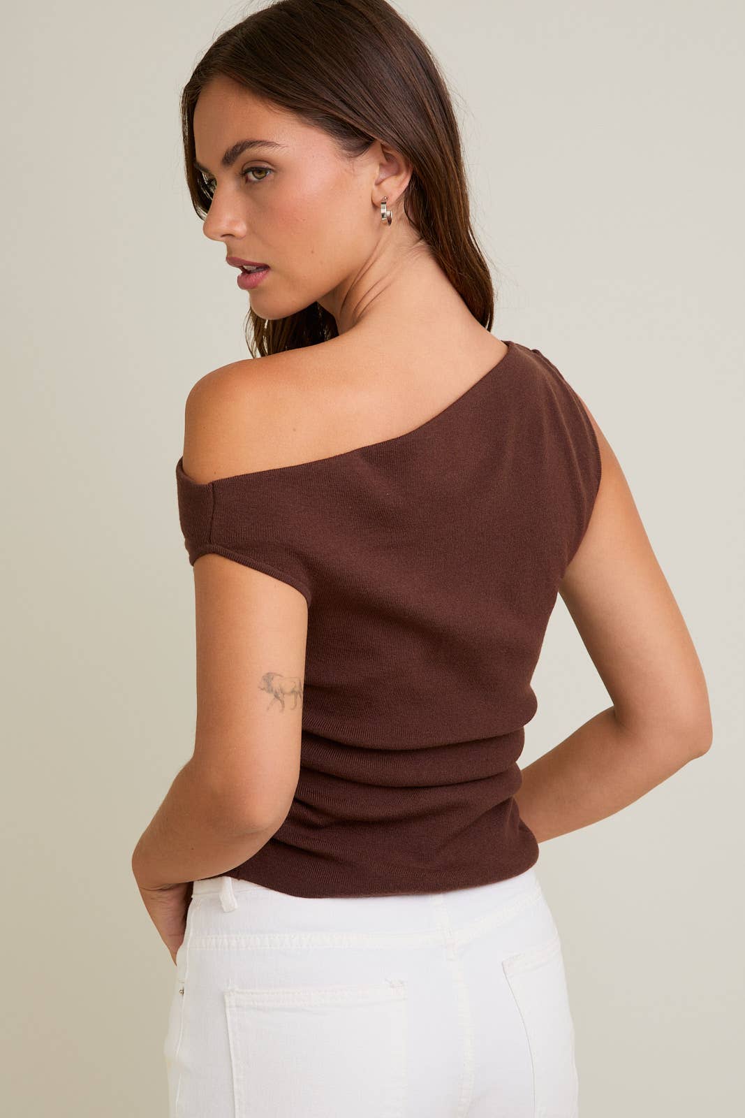 Off Shoulder Sweater Top