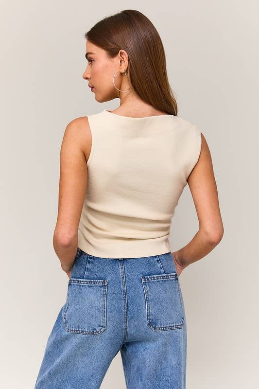 Off Shoulder Sweater Top