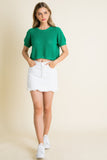 Knit Short Sleeve Sweater Top