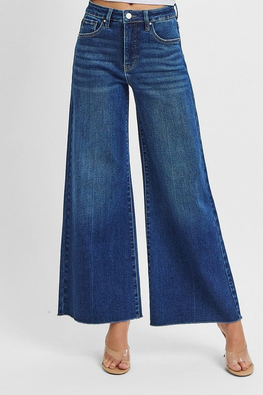 Risen Ankle Wide Palazzo Jeans