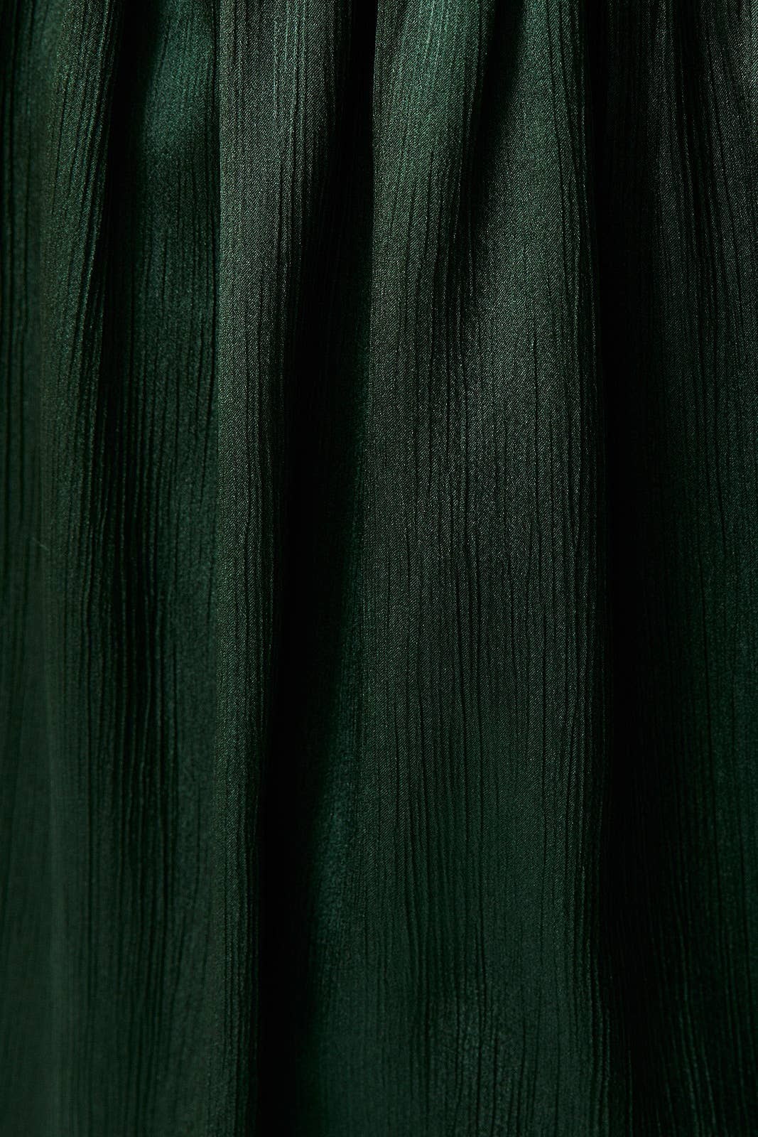 Round Neck Sleeveless Satin Ruched Fit & Flare Mini Dress