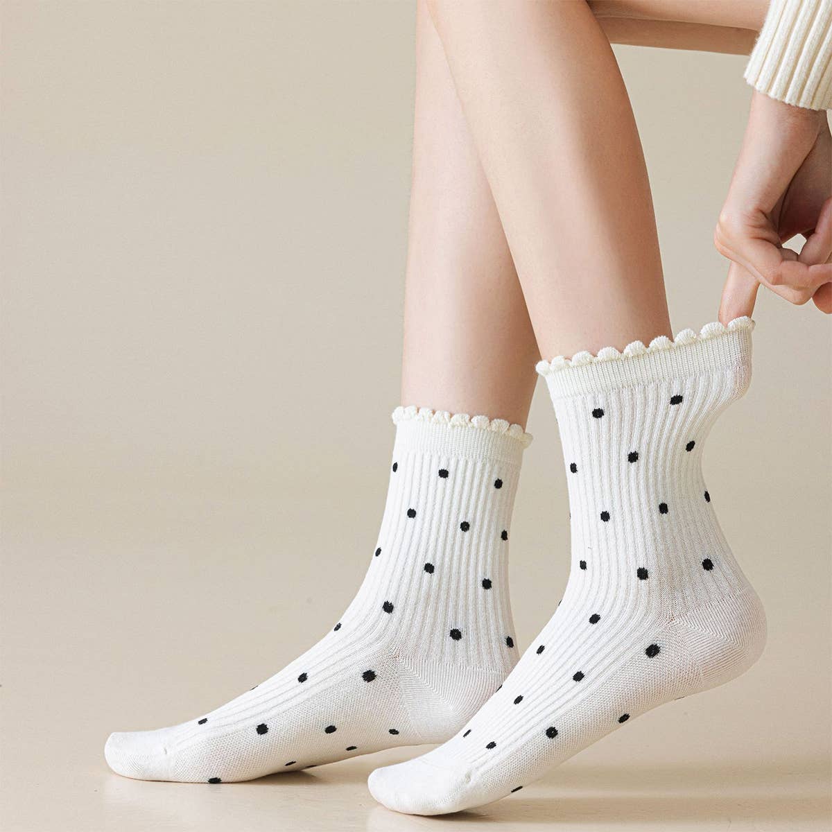 Polka Dot Comfort Breathable Socks