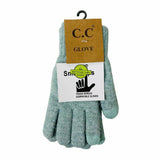Soft Knit C.C Gloves G9021: Heather Lt,. Grey