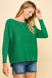 Boatneck Sweater Pullover