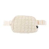 Quilted Puffer C.C Belt Bag BGS0064: Ivory