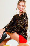 Long Sleeve Sequin Pullover