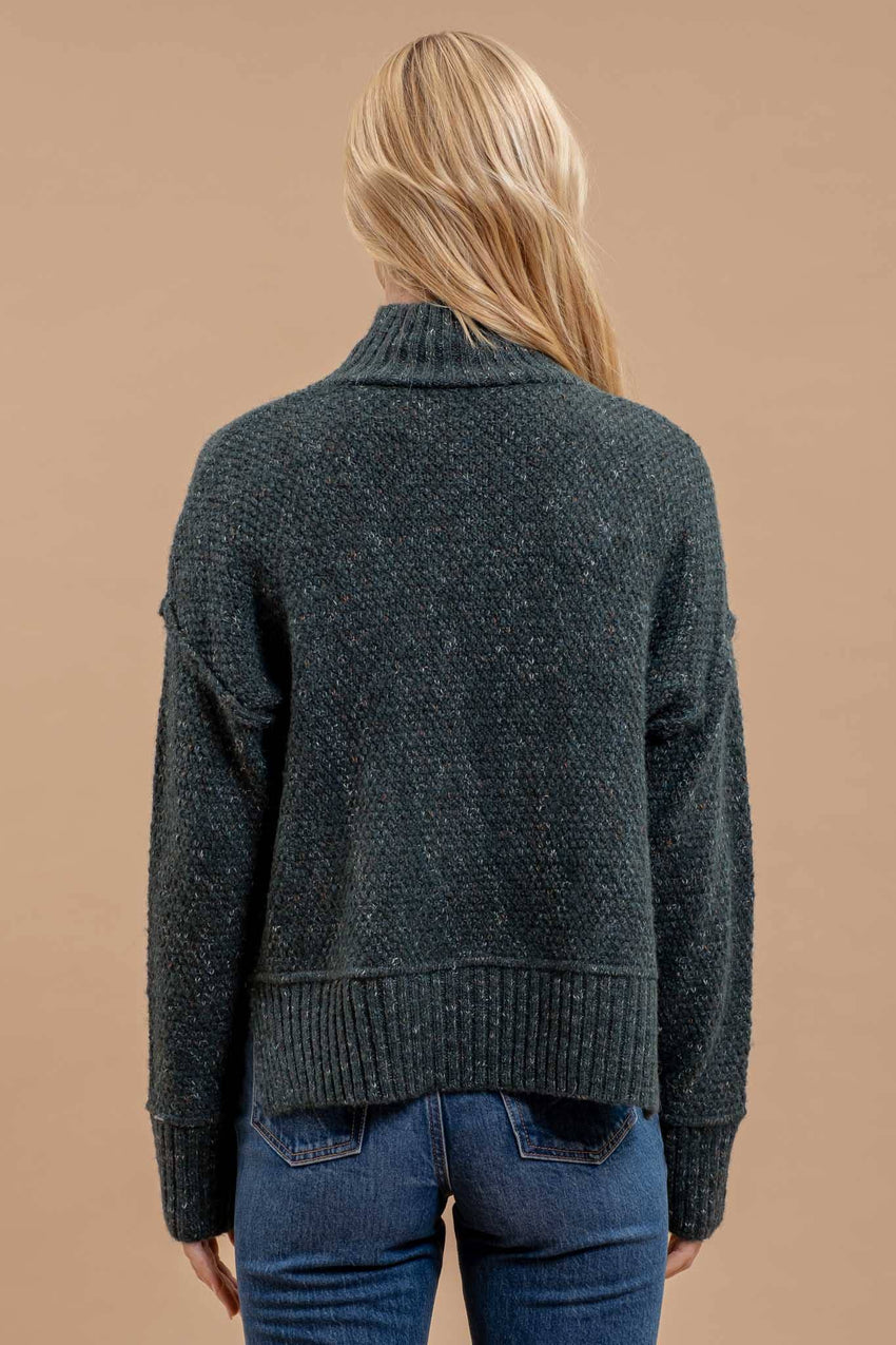 Wool Blend Turtleneck Sweater