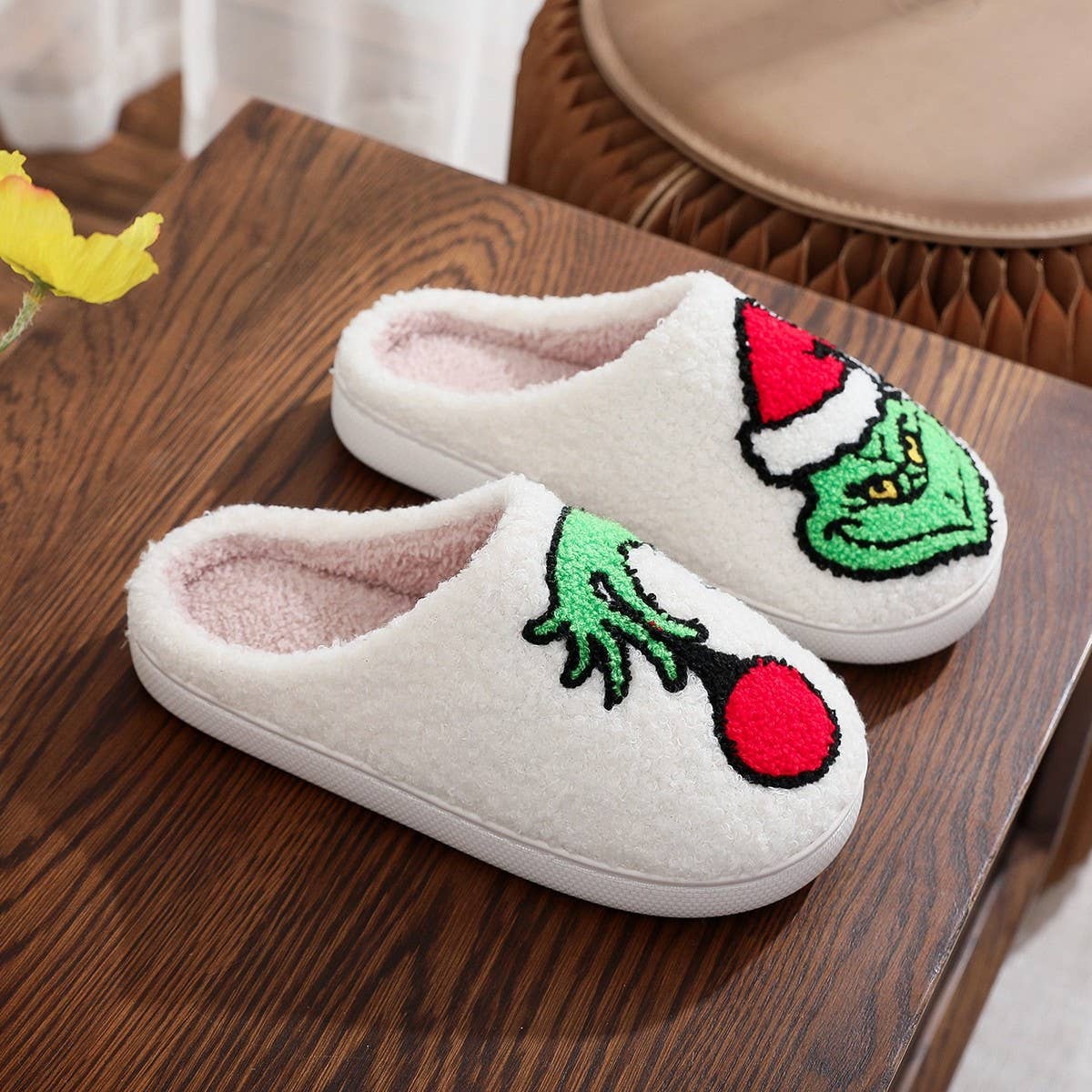 Christmas Grinch Slippers