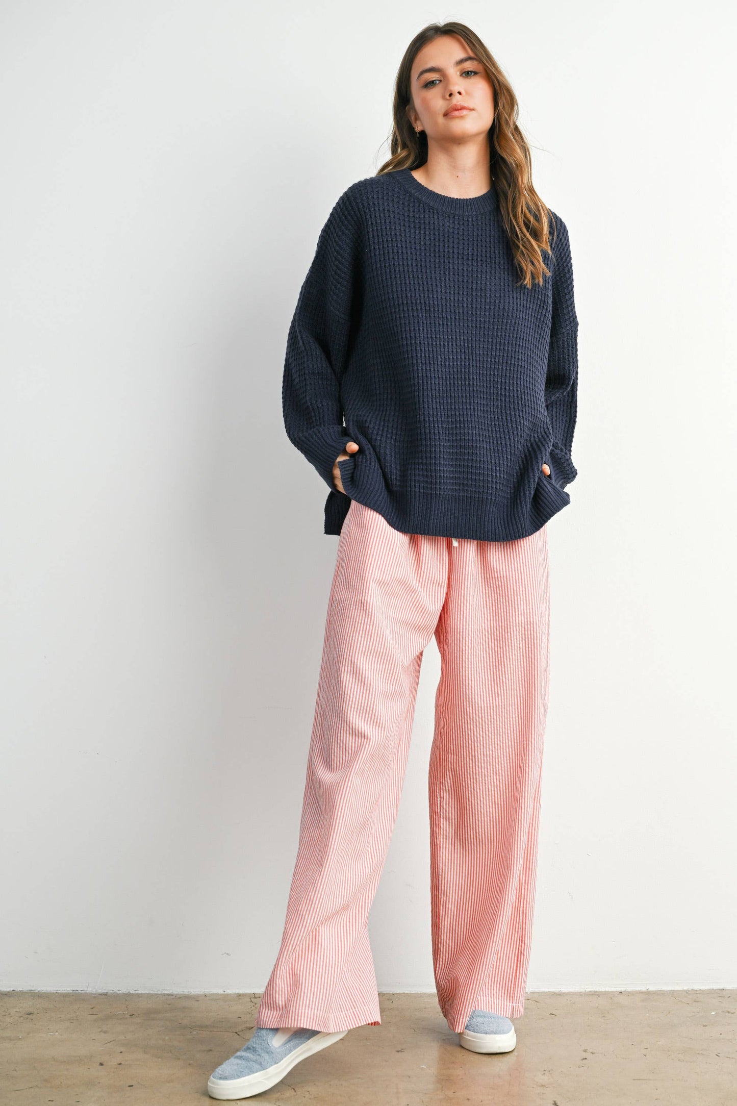 Round-Neck Classic Long Sleeve Top