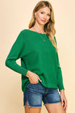 Boatneck Sweater Pullover