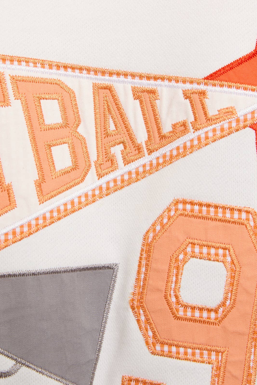 Football Oversized Patchwork Sweatshirt