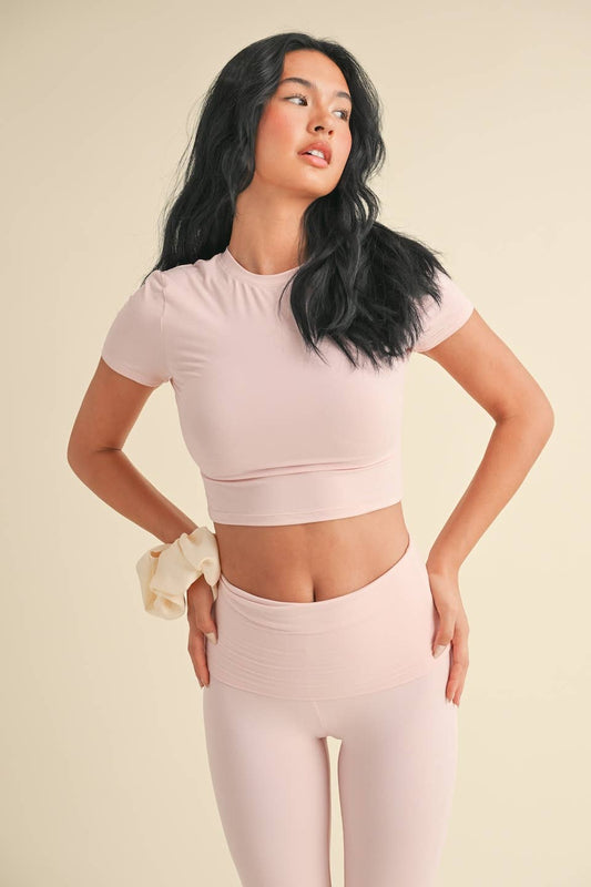 Soft Knit Jersey Crewneck Tee