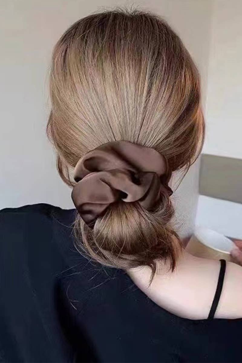 Silk Solid Color Scrunchie