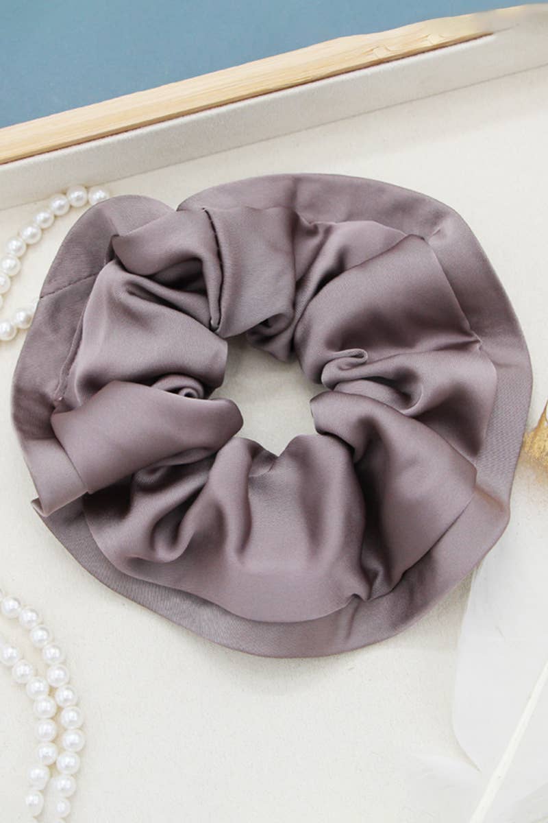 Silk Solid Color Scrunchie