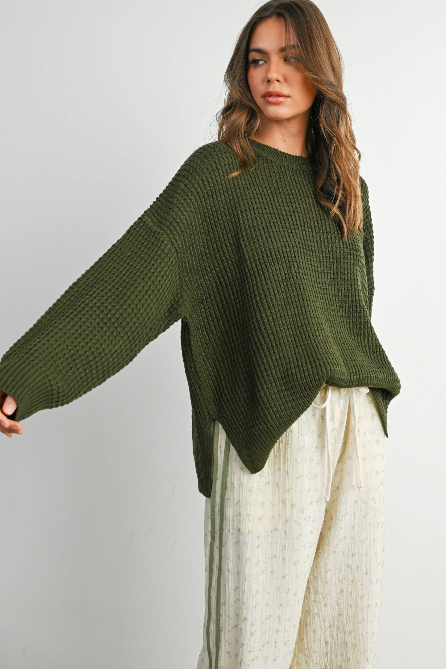 Round-Neck Classic Long Sleeve Top