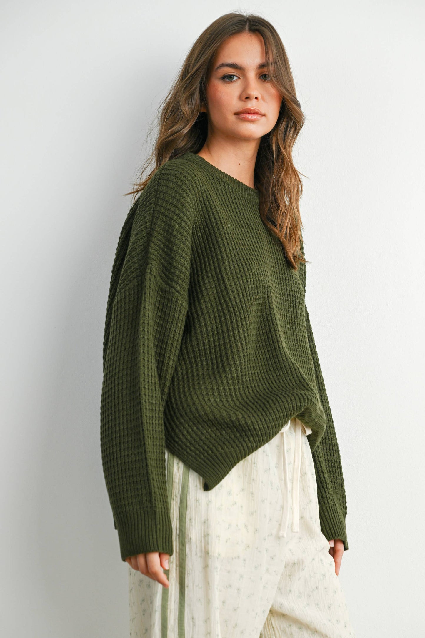 Round-Neck Classic Long Sleeve Top