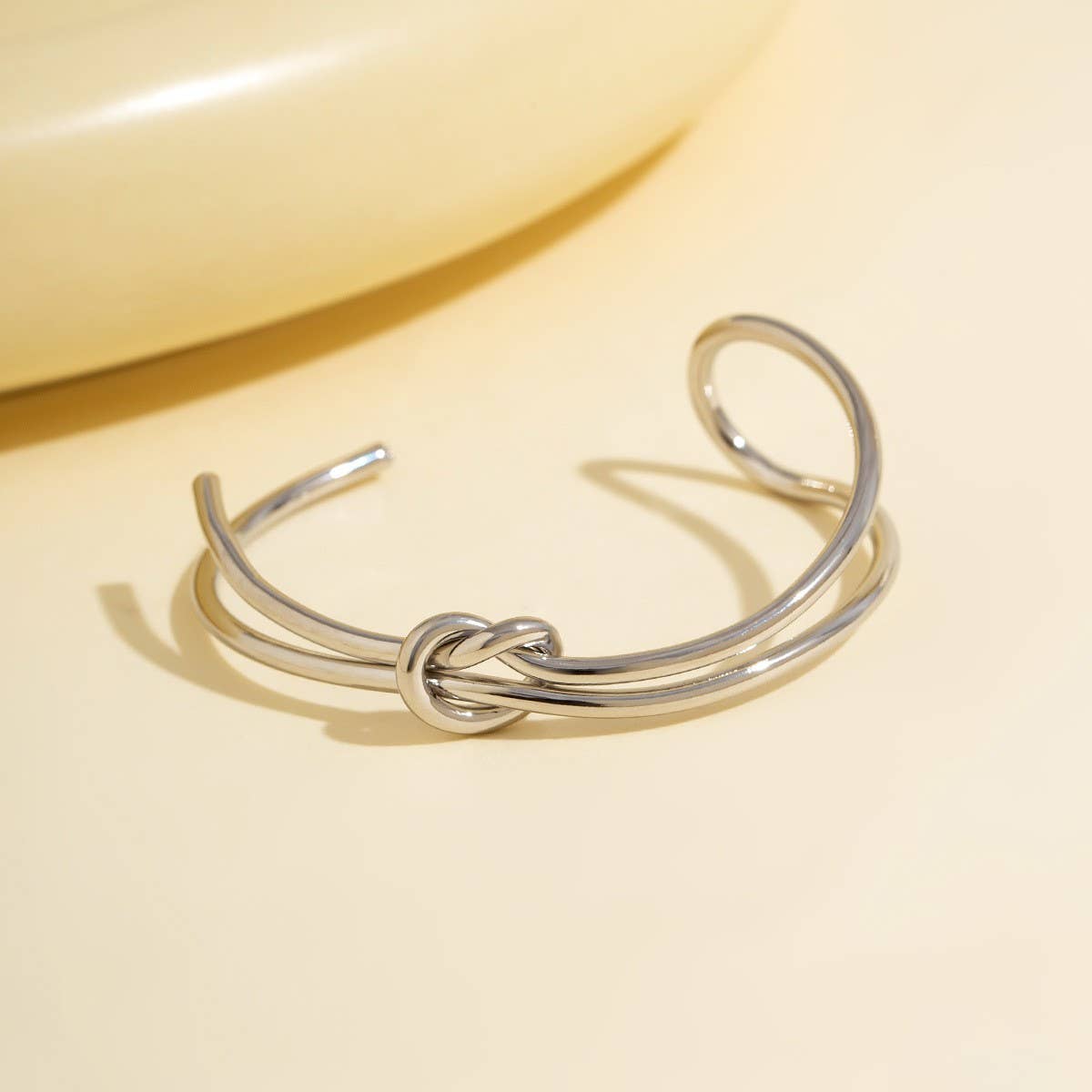 Knotted Bracelet Gold Color