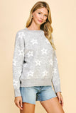 Crewneck Star Sweater Pullover