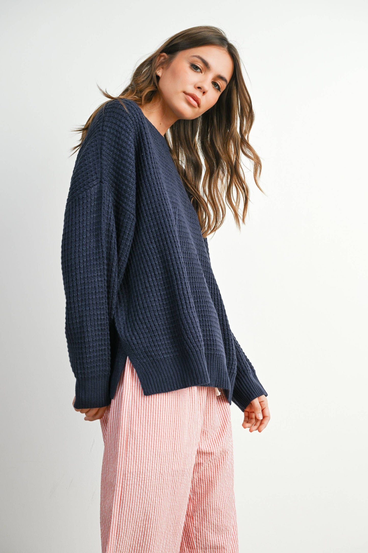 Round-Neck Classic Long Sleeve Top