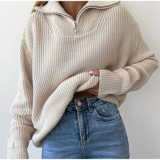 Half Zip Knit Outerwear
