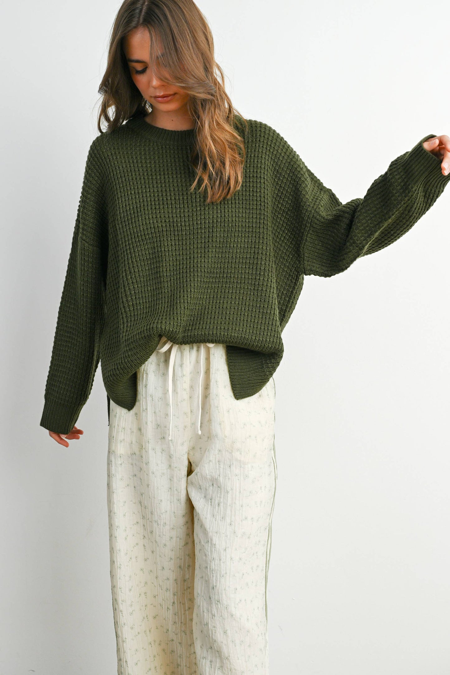 Round-Neck Classic Long Sleeve Top