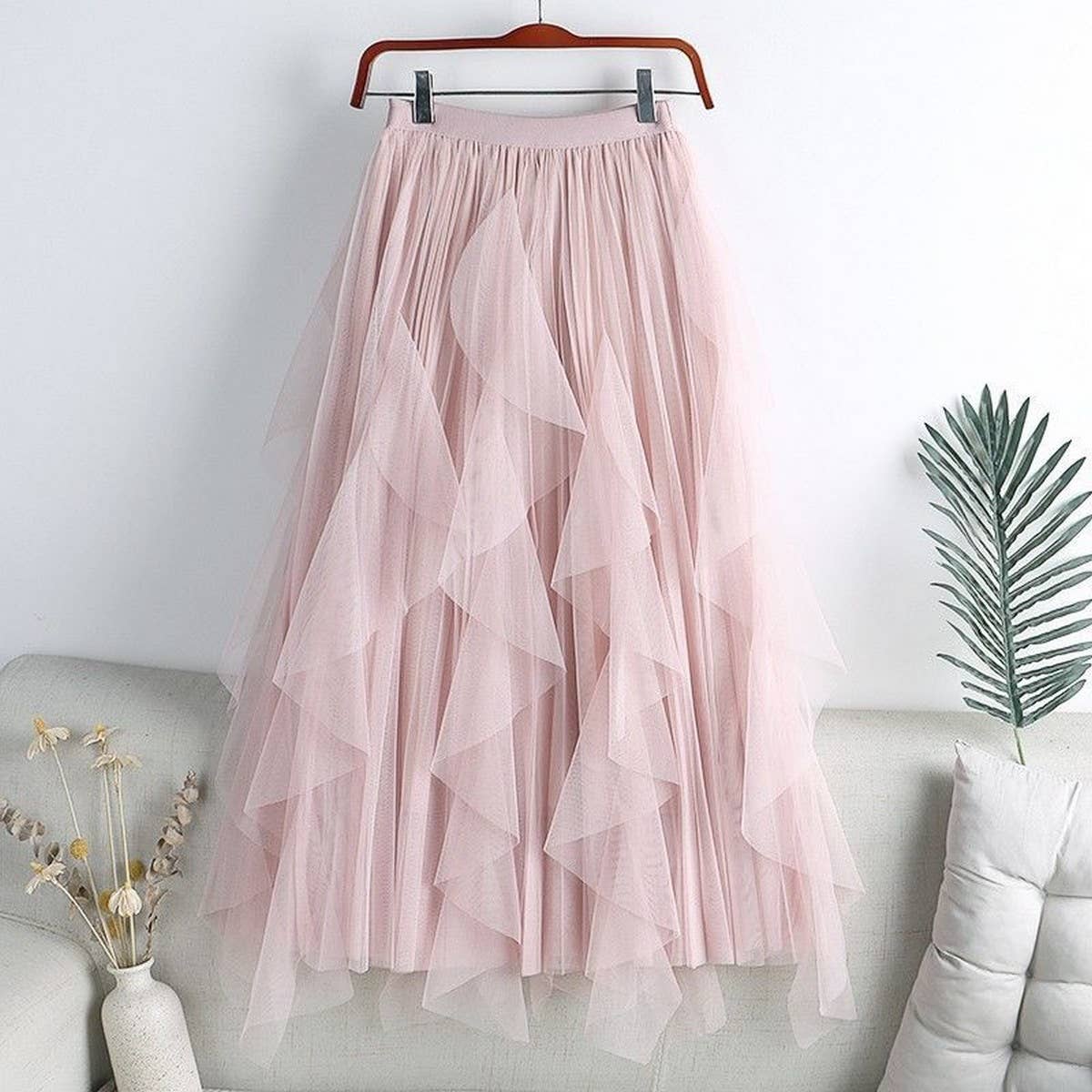 Tulle Pleated Skirt