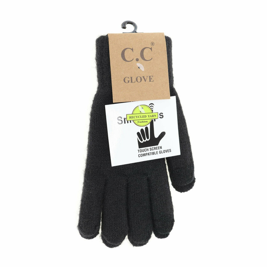 Soft Knit C.C Gloves G9021: Heather Mint