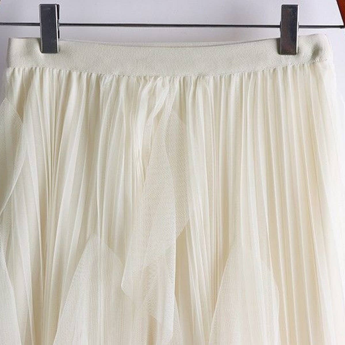 Tulle Pleated Skirt