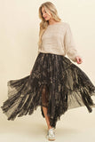 Open Knit Ribbed Sweater