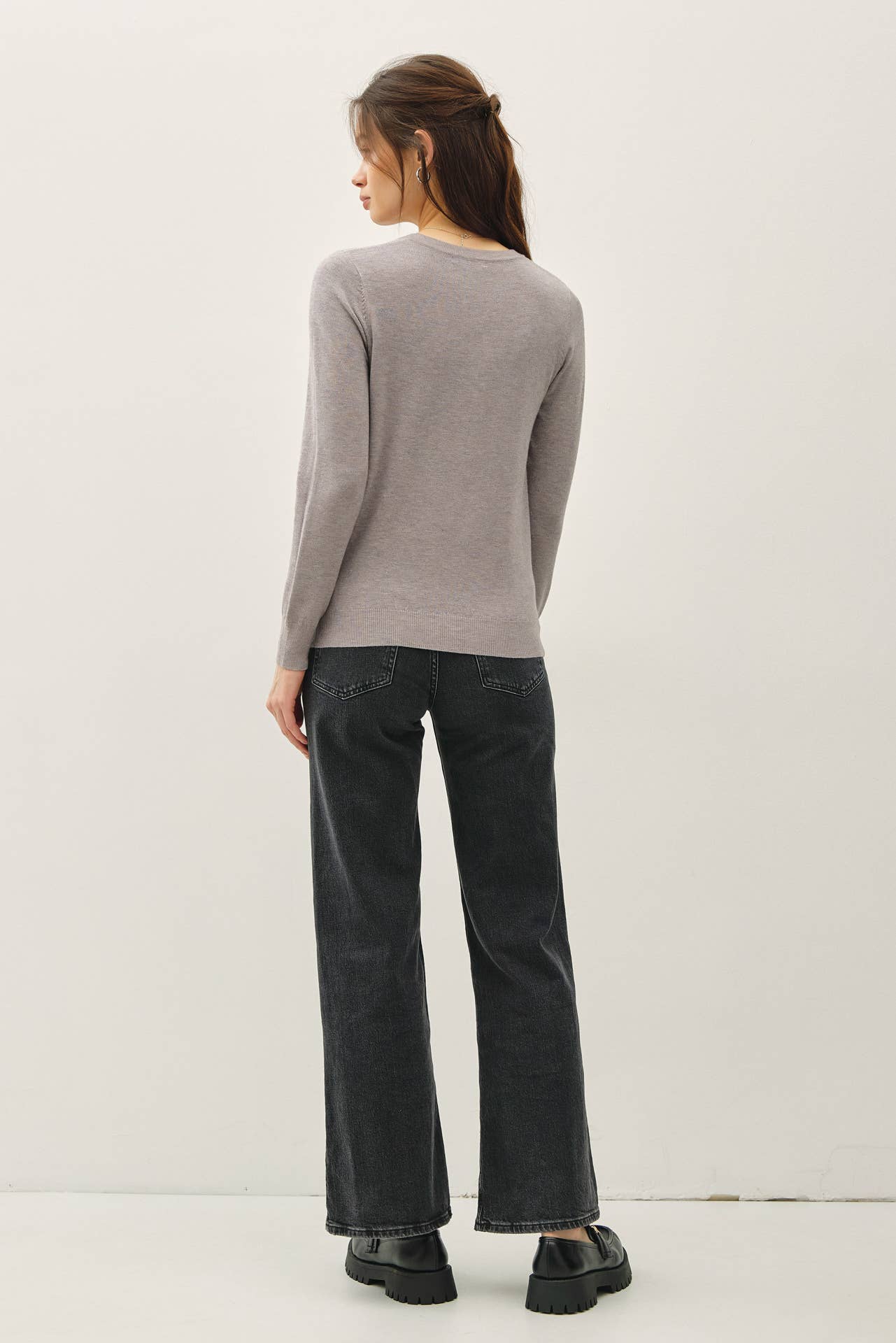 Crew Neck Soft Knit Sweater