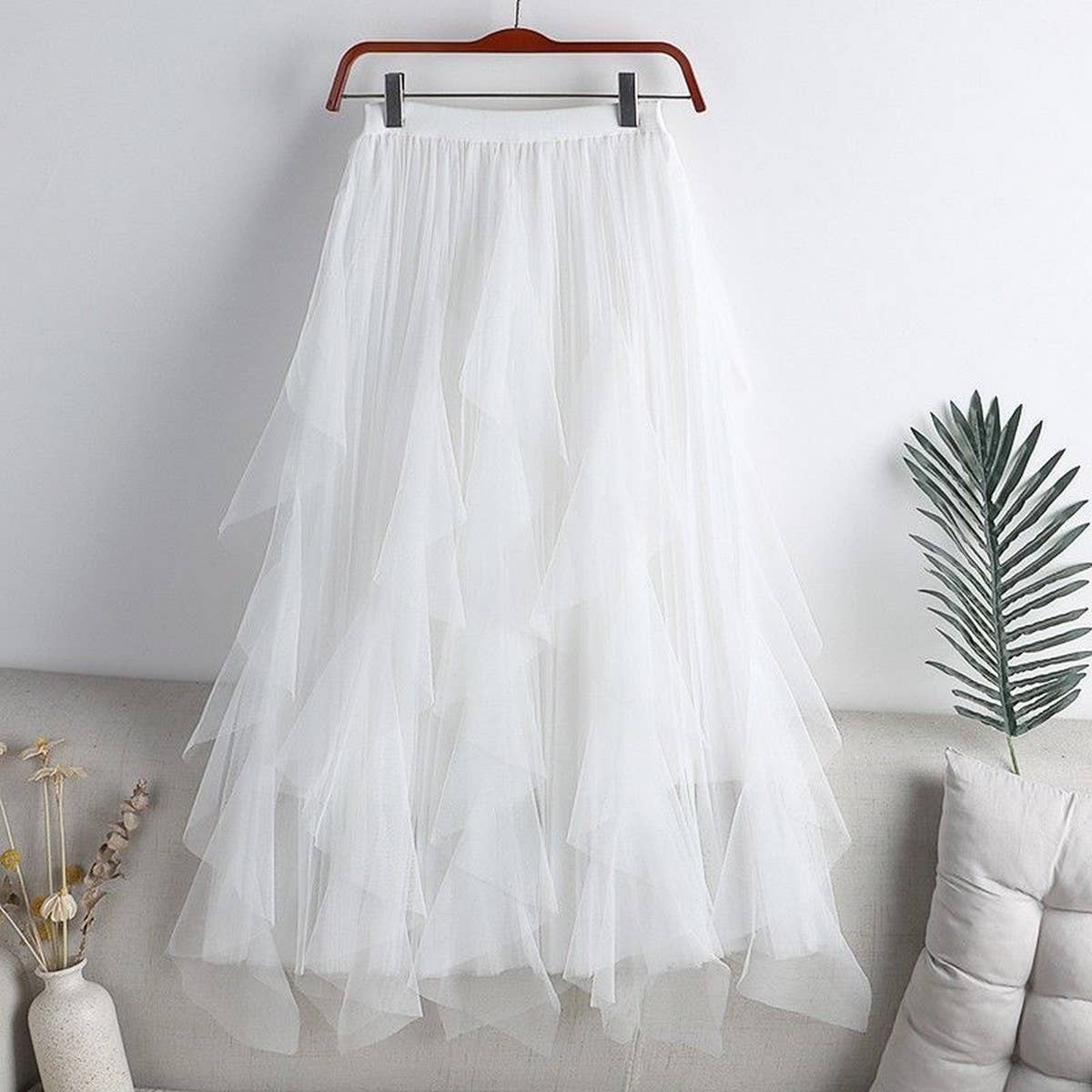 Tulle Pleated Skirt