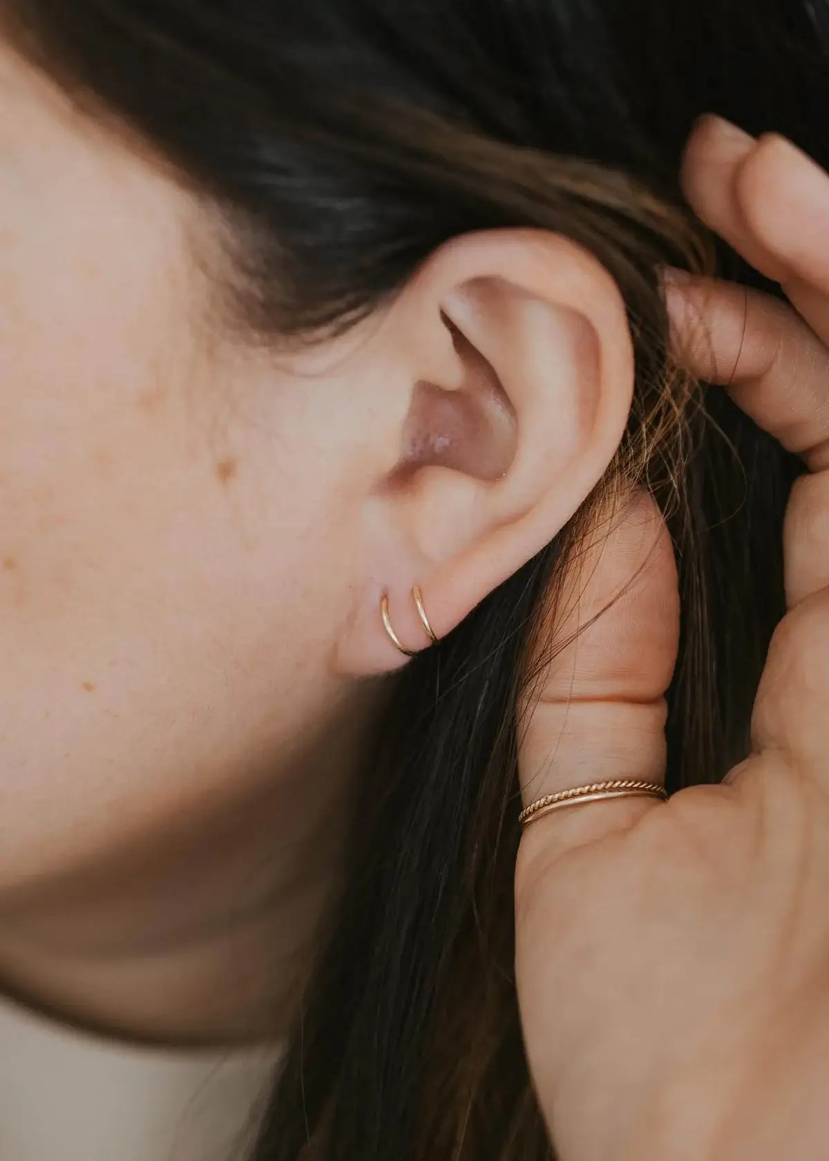 HA11 Tiny Twist Earrings | 14kt Gold Fill + Sterling Silver