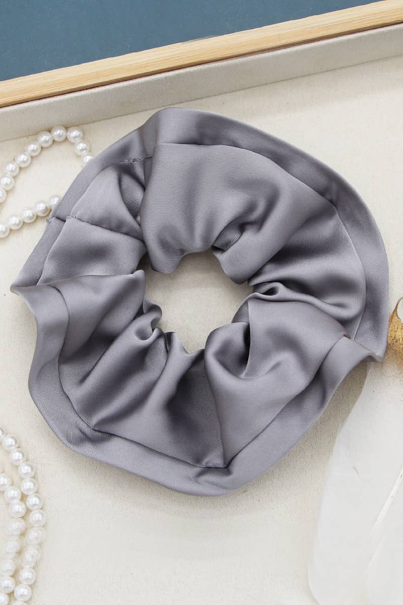 Silk Solid Color Scrunchie