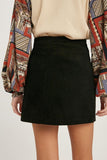 Corduroy Mini Skirt
