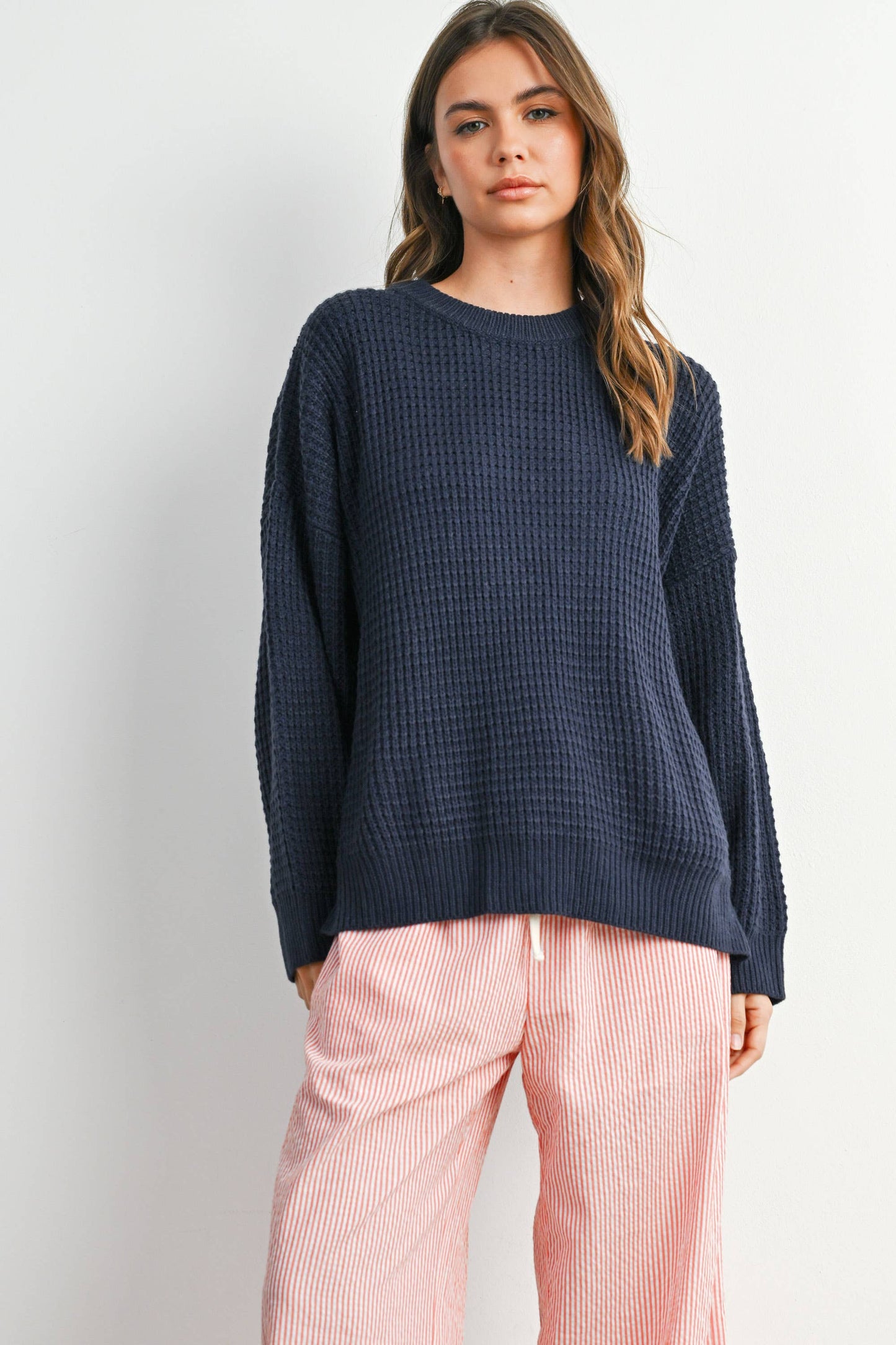 Round-Neck Classic Long Sleeve Top