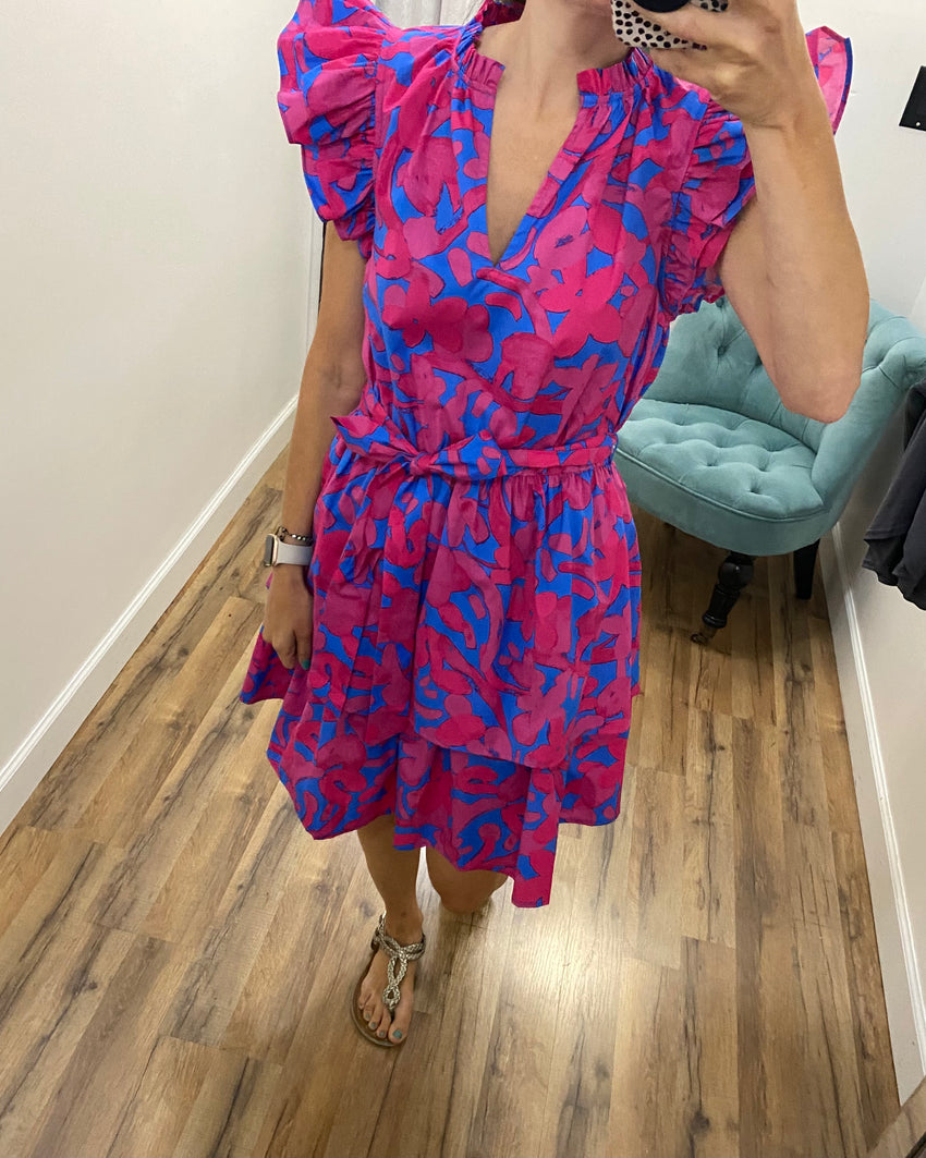 Yeraldi Berry Marisol Tiered Mini Dress