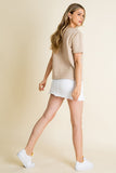 Short sleeve knit top