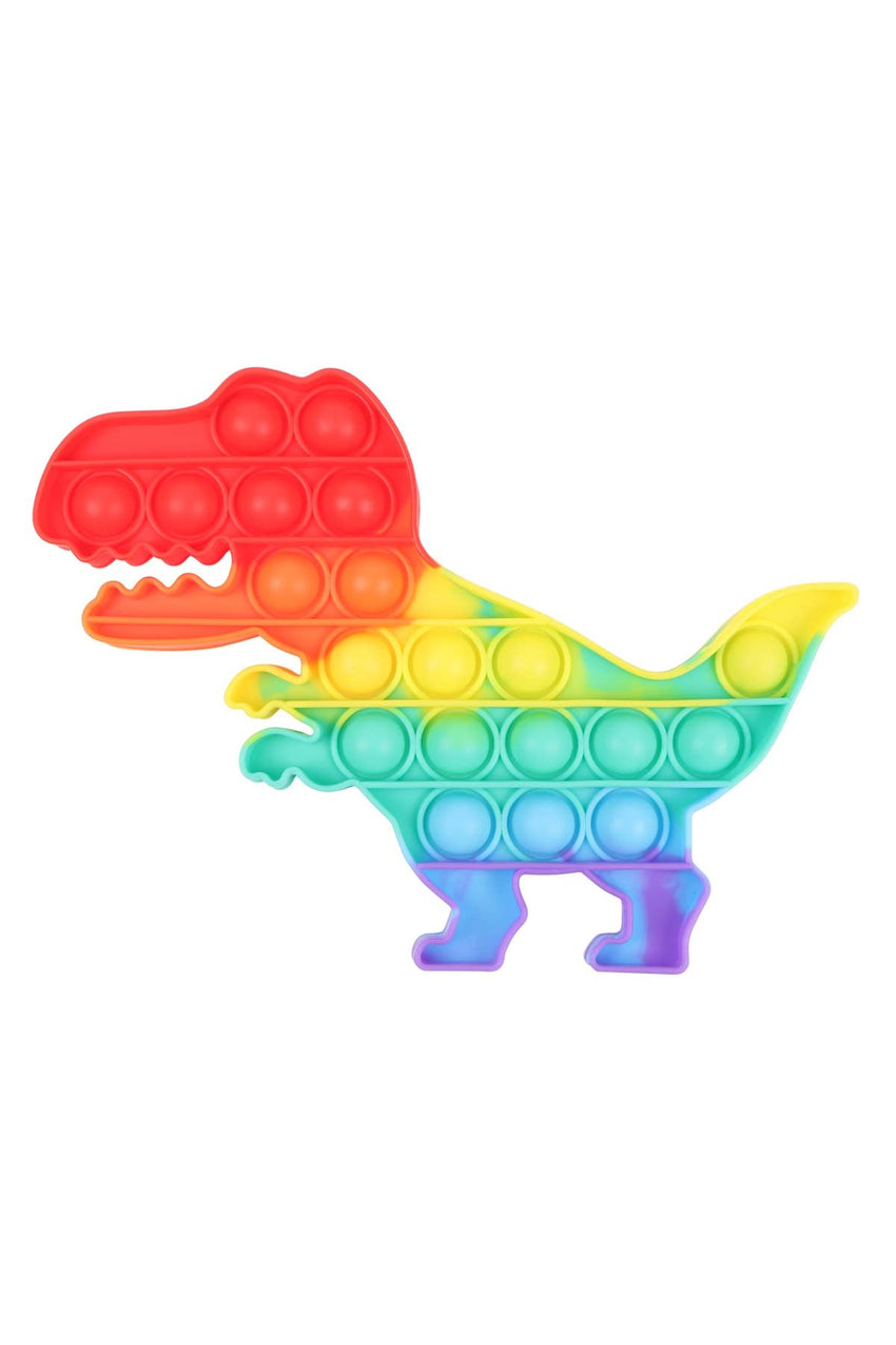 Rainbow Dinosaur Push Pop Bubble Fidget Toy