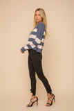 Henley Striped Sweater