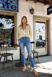 Distressed High Rise Skinny Jeans