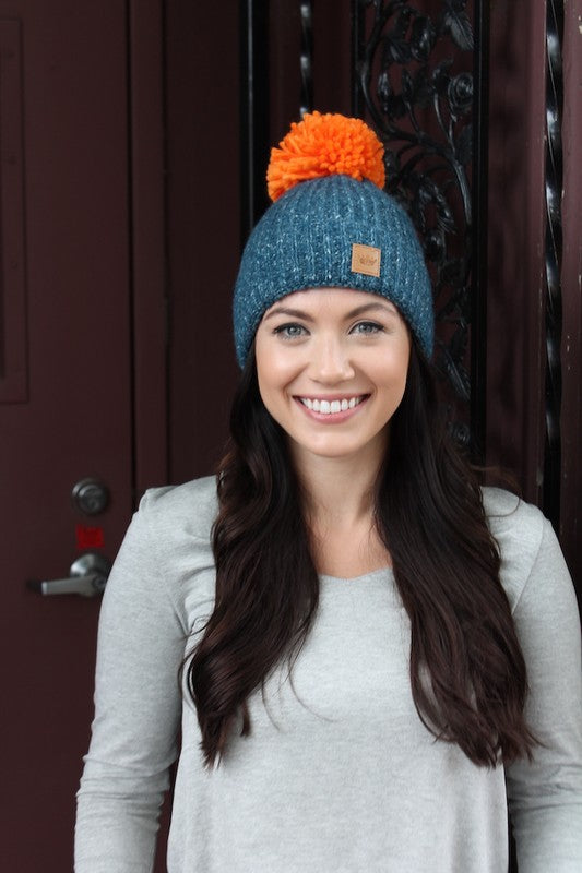 Colorblock Accent Hat