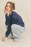 Sequins Sleeve Sweater