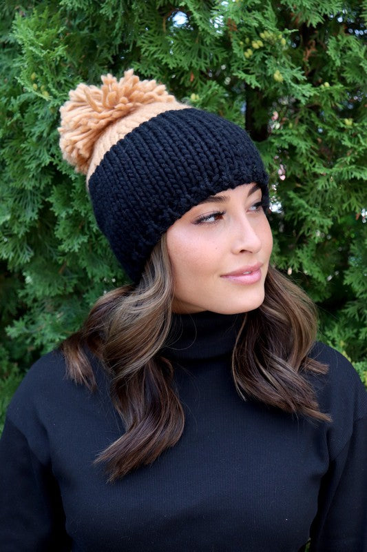 Colorblock Accent Hat