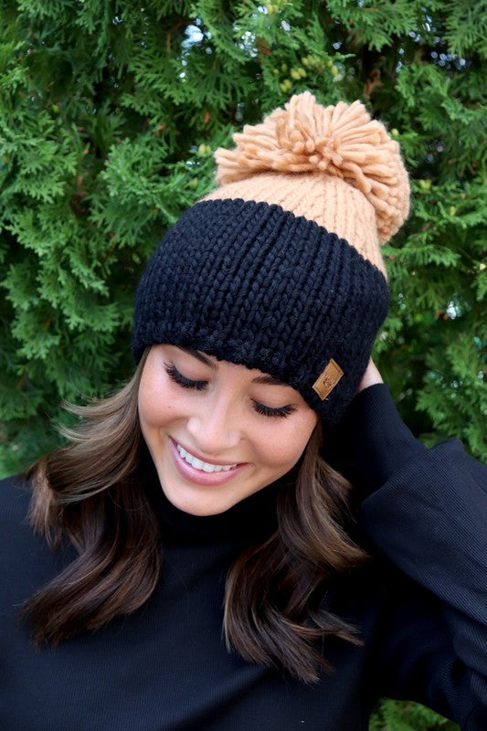 Colorblock Accent Hat