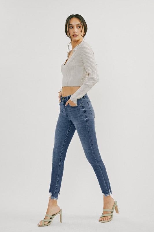 High Rise Ankle Skinny KC7147M