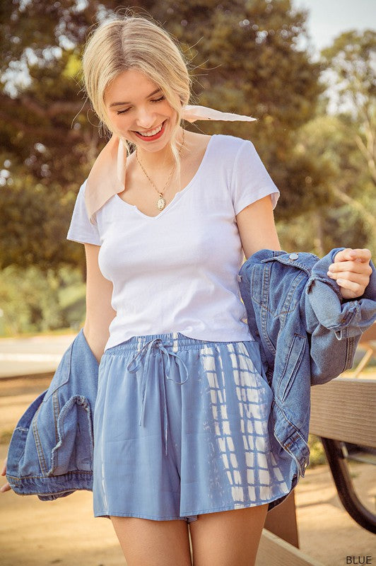 Tie Dye Casual Shorts