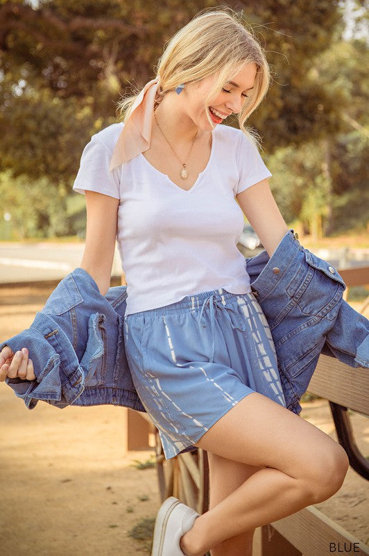 Tie Dye Casual Shorts