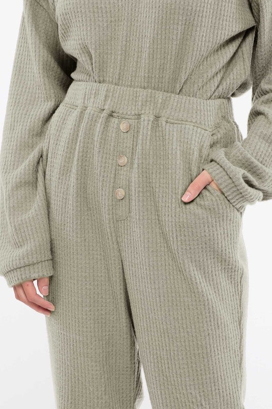 Waffle Knit Combo Set